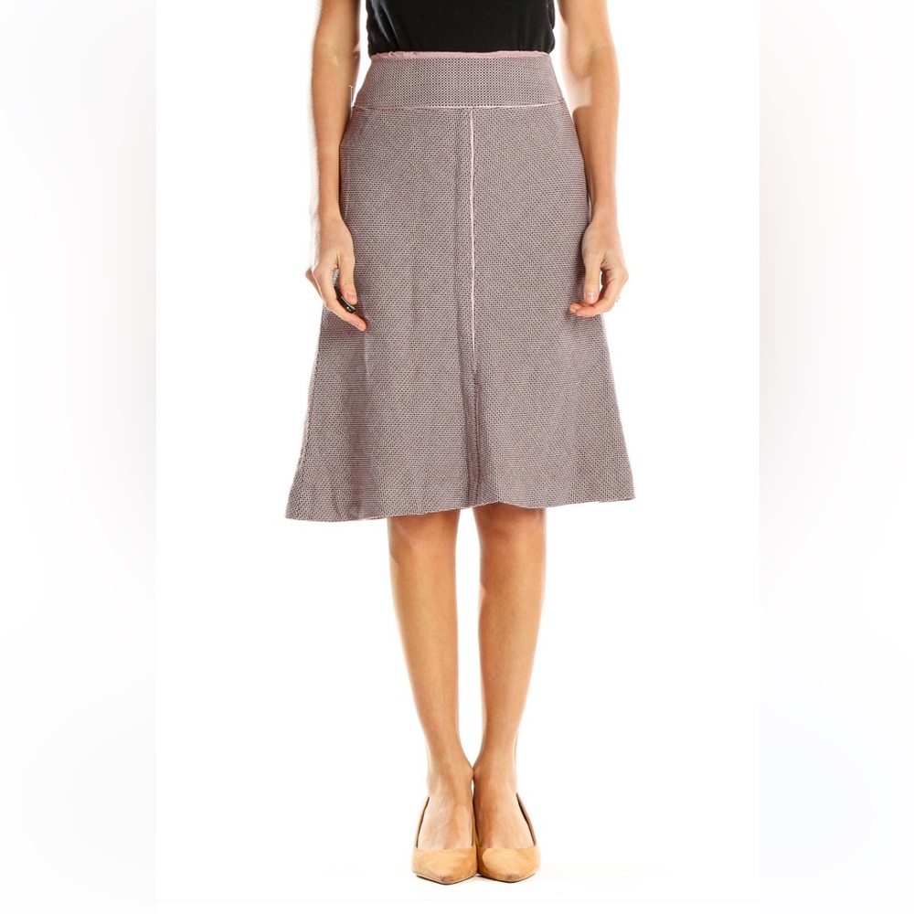 Ann Taylor Pink Woven Classic A-Line Skirt. pinky lavender. Size 4.
